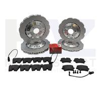 SHW Performance Front & Rear Wavy Drilled Brake Discs TRW Pads Audi RS4 B8 Avant