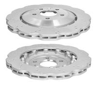SHW Performance Rear Brake Discs Vented 330x22mm X2 Wavy For Audi RS4 B8 Avant