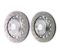 SHW Rear Brake Discs Drilled 380x28mm X2 R90 For BMW M2 / M2 Comp / M2 CS F87