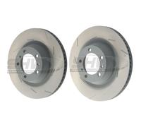 SHW Rear Grooved Brake Discs 350mm X2 For Porsche Panamera GTS/Turbo/TurboS 970