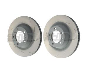SHW Rear Grooved Brake Discs 350mm X2 For Porsche Panamera GTS/Turbo/TurboS 970