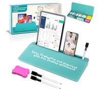 Shwet Vibes Desktop Whiteboard for Quick Notes & Reminder - Desk Whiteboard Storage with Drawer - Compact Desk Organizers, Small Dry Erase Board to-do List, Desktop Accessories for Home Office, School