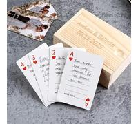 SHWorkshop Custom Guest Book Personalized Playing Cards with Photo Wedding GuestBook Alternative, Signing Book, Guest Cards Deck, Wedding Favors