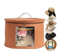 SHWWQUE Hat Storage Box,Hat Boxes for Women Storage,Cowboy Hats Holder for Travel,Wide Brims Hat Carrier Case,Stuffed Animal Toy Organizer,Hat Box Closet Organizers and Storage,Hat Boxes for Men