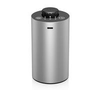 SHXMZS Waterless Essential Oil Diffuser Battery Operated Cordless Aromatherapy Diffuser with Timing & 3 Mist Levels, Silver Aluminum Alloy