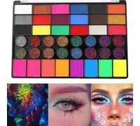 Shxupjn Face Paint Palette - 42 Colors Face Paint Kit for Halloween | Professional Water Based Face Paint, Washable Facepaint Makeup Kit for Halloween, Festival Parties