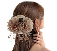 Shxupjn Flower Bud Hair Clip,Non-Slip Barrette Headwear Flower Claw Pins Bud Hairpin | Boho Pins Bride Headdress, Fake Headwear Hair Accessories for Women, Girl
