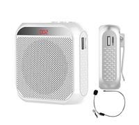 Shxupjn Portable Voice Amplifier | 2200mAh Voice Amplifier Tour Guide Speaker,Wired Microphone Headset Portable Personal Amplifier for Coaches, Teachers, Meeting, Presentation