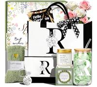 SHXWELL Birthday Gifts for Women, Personalized Graduation Gifts for Women Her, Customised Initial Gifts for Teacher Best Friend Nurse Wife Mom Daughter Sister, Get Well Thank you Gift (R)
