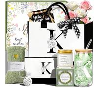 SHXWELL Personalized Christmas Birthday Gifts for Women Initial Gifts | Customised Initial Gifts for Teacher Best Friend Nurse Wife Mom Daughter Sister, Get Well Thank you Gift