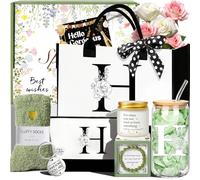 SHXWELL Personalized Christmas Birthday Gifts for Women Initial Gifts | Customised Initial Gifts for Teacher Best Friend Nurse Wife Mom Daughter Sister, Get Well Thank you Gift