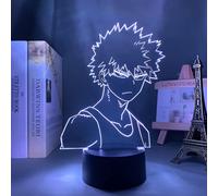 Shxx 3d Night Light 3d Illusion Lamp Bakugo Katsuki 3d Lamp Anime My Hero Academia Lamp For Kids Bedroom Decor Bakugo Katsuki Led Night Light Birthday
