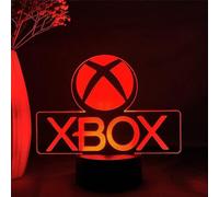 Shxx Valentine's Day Gift Led Lights X-b-ox Player Logo 3D Led Night Light X-box Nightlight For Kids Gift Bedroom Decor Table Lamp Remote Control Touc