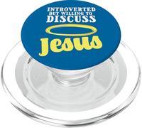 Shy Antisocial Introverted But Willing To Discuss Jesus PopSockets PopGrip for MagSafe