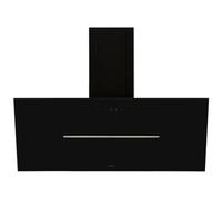 Shy-Blk-90 Tempered Glass Chimney Cooker Hood (W)89.8Cm - Black