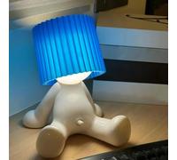 Shy Boy Table Lamp, a Little Shy Man Creative Lamp, Little Shy Man Creative Lamp Bedroom Table Lamp, Night Light Lamp Naughty Boy Eye Protection, A Little Shy Man Creative Lamp For Decor (B-Blue)