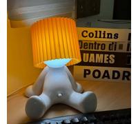 Shy Boy Table Lamp, A Little Shy Man Creative Lamp, Naughty Little Boy Desk Lamp, Creative Small Night Light LED Table Lamp, Romantic Bedside Table Lamp, Home Decoration Novelty Gift (Orange)