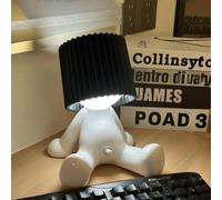 Shy Boy Table Lamp,Shy Boy Creative Night Light LED Table Lamp,Home Decoration Novelty Gift for Bedroom,Christmas and Valentines Day Gifts (Black)