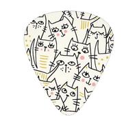Shy Cat Acoustic GuitarGuitar Picks 12 Pcs, Electric Guitar Essential Thick And Thin Guitar Plectrums Students 0.46 0.96 0.71 Mm