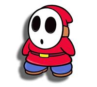 Shy Guy Cute Enamel Pin Retro Brooch Buttons Jewelry for Jackets Jeans Backpack Cloth Lapel Bag Hat Gift for Video Game Lovers Men Women Girl Boy