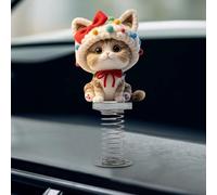 Shy Kitty Bobble, Stress Relief Cat Bobble Car Dashboard Decorations, haking Cats Decor for car dashboard, Dancing Cat Decor for car for Every Occasion Funny Cat Gift for Car Lovers (E)