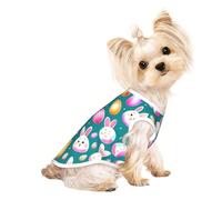 Shy rabbit faces Pet Breathable Sleeveless T-shirt M for Small Dogs and Cats Soft, Lightweight, Stylish
