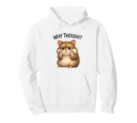 Shy Wide Eyed Hamster Cute Mood Pullover Hoodie
