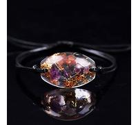 SHY878 Orgonite Bracelet Smelting Stone Eliminate Eegative Energy Natural Energy Crystal Chamilia Bracelet Energy Converter Reiki (Color : Adjustable)