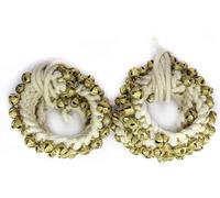 SHYAMVUN Kathak Ghungroo Pair 50+50 Bells | Classical Dance Anklet with Cotton Cord | Bharatnatyam & Kathak Dancing Bells Musical Instrument for Practice & Performance
