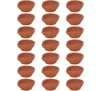 SHYAMVUN Natural Clay Traditional Diwali Ke Diye | Earthen Clay Diya | Mitti Ka Diva | Diyas for Pooja (Set of 12)