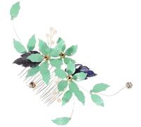 SHYCELOHES Pearl Leaf Bridal Hair Comb with Design Decorative Wedding Hair Accessories for Women for Weddings Parties and Special Occasions