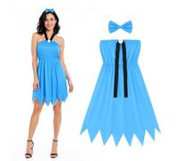 shyhand Adults Caveman Costume Stone Age Famailt Outfit for Halloween
