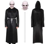 shyhand Men's Gothic Uncle Freak Robe Costume with Mask, L/XL, Halloween