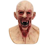 shyhand Scary Vampire Mask Zombie Head Mask Creepy Horror Demon Monster Mask Halloween Cosplay Costume Props for Adults