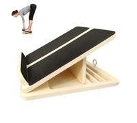SHYICHENG 3-in-1 Wooden Slant Board - Adjustable Calf Stretcher, Balance Board & Squat Wedge with Non-Slip Surface, 4 Angles, Portable Design