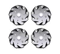 SHYISY Raspberry pi kit 4pcs/set 45KG Load 100mm Mecanum Wheel With 6/8/10/12/14/15/16 Metal Couplings For Ar-duino DIY Smart ROS Robot Car Chassis Parts (Color : D14mm couplings)