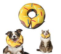 Shyllin Inflatable Dog & Cat Collar with Adjustable Fastener, Suitable for Surgery or Wound Healing, Anti-Licking (Yellow, XL)