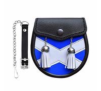 SHYNE KILTS U.K BOY SEMI DRESS SPORRAN LEATHER SPORRAN WITH SALTIRE DESIGN