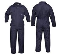 SHYNE KILTS U.K Navy Blue Men's Coverall Overalls Boiler Suit Coveralls Work Wear Mechanics Boilersuit (M)