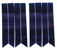 SHYNE KILTS U.K Scottish Kilt Sock Flashes various Tartans/Highland Kilt Hose Flashes pointed (Pride Of Scotland)