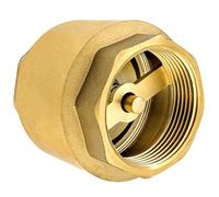 SHYNE Premium 1 1/4 Inch (5/4'') Non Return Check Valve Made of Brass Robust, Rust-Proof and Waterproof for a Pump, Fountain, Washing Machine, Garden, Rain Butts, Barrel