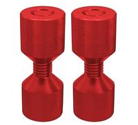 SHYSBV 2 Hole Flange Pins Set Aluminium 1-1/8in Flange Locating Pin Two-hole Locating Pin Kit with Built-in Level, Anodized Oxide Black Finish Two-hole Locating Tool For Pipe Alignment (Red)