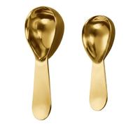 SHYSBV 2 Pcs Stainless Steel Coffee Scoop Set: 15ml + 30ml Measuring Spoon for Ground Coffee, Tablespoon Measuring Scoop, Precision Coffee Scoop for Home Baristas & Roasters（Golden）