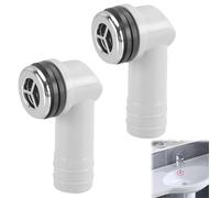 SHYSBV 2 Pieces Sink Overflow Head, Overflow Round Interface, Wash Basin Overflow Head, Kitchen Sink Accessories, 29 x 29mm