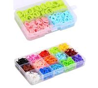 SHYSBV 680-Pack Stitch Marker Knitting Stitch Ring Knitting Markers Set | 380 Locking Markers + 300 Ring Markers | 3 Sizes Smooth Crochet Assorted Counters Needle