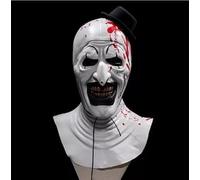 SHYSBV Art The Clown Mask,Adult Terrifier Art the Clown Mask,Scary the Killer Clown Joker Masks,Halloween Cosplay Full Head Costume Props