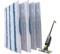 SHYSBV Re-usable Pad Refills Compatible with Shark VacMop Vacuum Spray Mop | Washable Microfiber Pads for Eco-Friendly Alternative to Disposable Pads, Wet & Dry Cleaning (3 Sets-Blue&White)