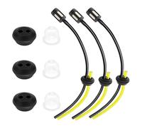 SHYSBV Strimmer Fuel Line,Universal Strimmer Fuel Pipe,Fuel Line Hose Kit,Petrol Strimmer Parts,Fuel Hose for Brush Cutter Brush Cutter Trimmer Mower Hedge Trimmer - 3 Sets