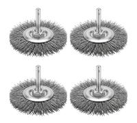 SHYSBV Wire Brush for Drill Set - 4PCS 1/4 Inch Shank for Removing Paint, Cleaning Wood, Rust Removal, Metal Cleaning & Polishing - Compatible with Cordless & Corded Drills