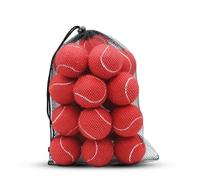 SHYUJAJIE Tennis Balls, 20 Pack Training Tennis Balls,High Elasticity Practice Tennis for Beginner, Exercise Playing Balls for Pet Dog (Red)